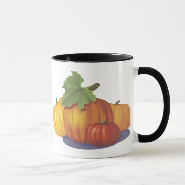 Taza Decoración de calabazas (Derecha)