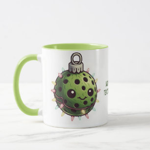 Taza Decoración de Navidad de Pickleball Deportes de Pa