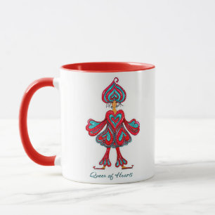 Taza Decoración de pared de la Reina de Corazones