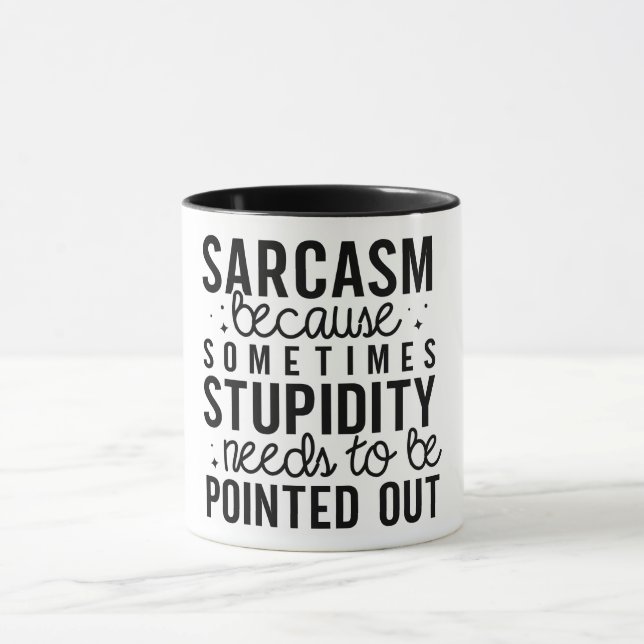 Taza Decoración divertida/sarcástica (Centro)