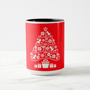 Taza Decoraciones tradicionales escandinavas de Navidad