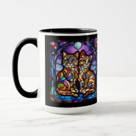 Taza Decorativa de Gatitos Adorables Arcoíris