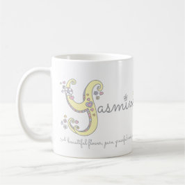 Taza decorativa del monograma del significado