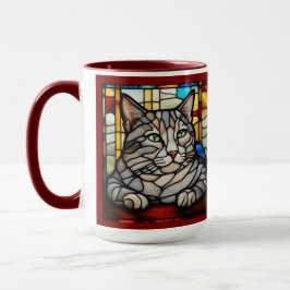 Taza decorativa linda British Shorthair