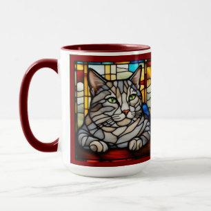 Taza decorativa linda British Shorthair