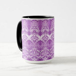 Taza decorativa morada