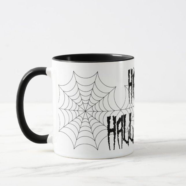 Taza Dedos de araña y web de Halloween (Izquierda)