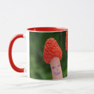 Taza Dedos de frambuesa divertidos