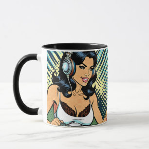 Taza Deejay Jamming Pretty Pop Art