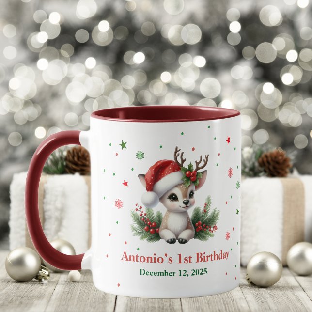 Taza Deer christmas birthday (Subido por el creador)