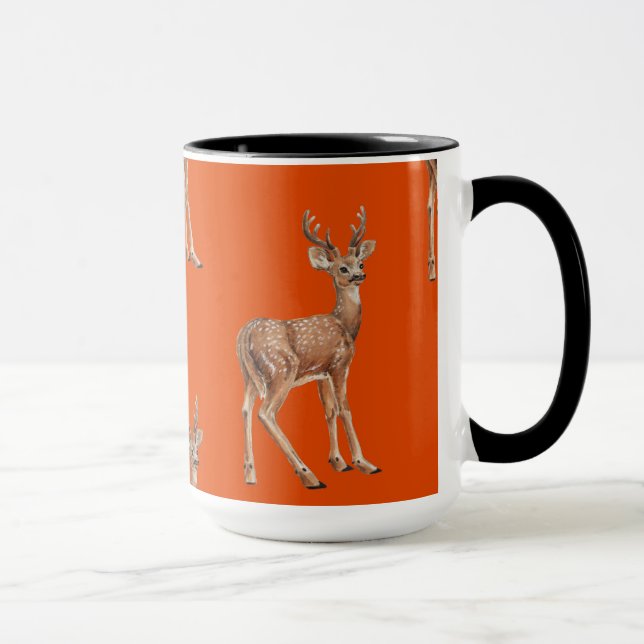 Taza Deer en rojo (Derecha)