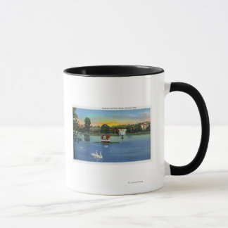 Taza Deering Oaks Fountain y Duck House View