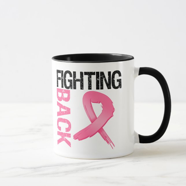 Taza Defenderse al cáncer de pecho (Derecha)