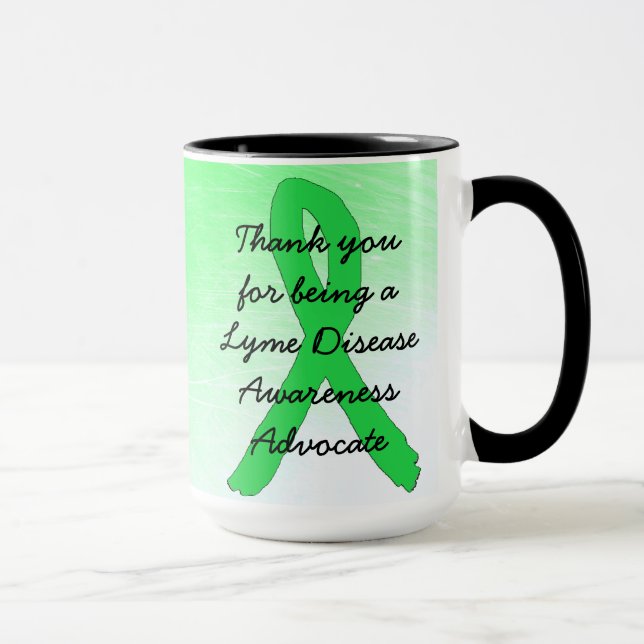 Taza Defensor de la enfermedad de Lyme Gracias Café Mug (Derecha)