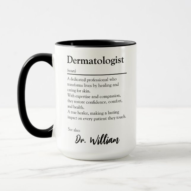 Taza Definición de Agradecimiento Personalizado para De (Izquierda)
