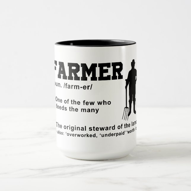 Taza Definición de agricultor (Centro)