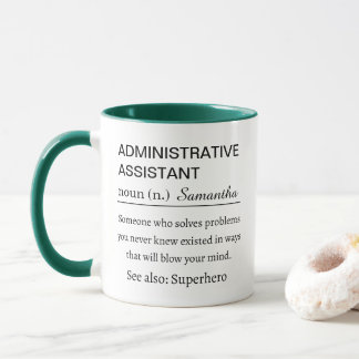 Taza Definición de Asistente Administrativo Personaliza