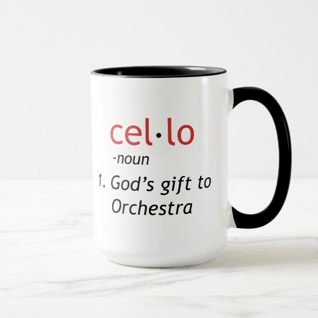Taza Definición de Cello (Derecha)