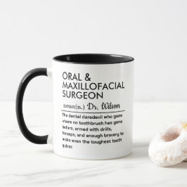 Taza Definición de Dentista Personalizada Divertida