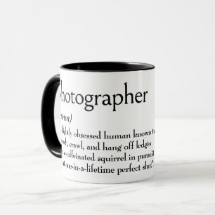 Taza Definición De Diccionario Para FOTÓGRAFO