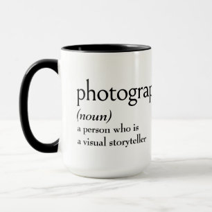 Taza Definición De Diccionario Para FOTÓGRAFO
