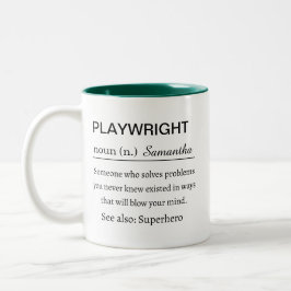 Taza Definición de dramaturgo personalizada divertida