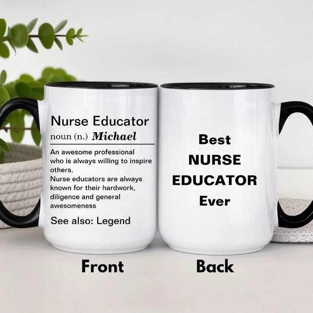 Taza Definición de Educador de Enfermería Personalizado (Subido por el creador)