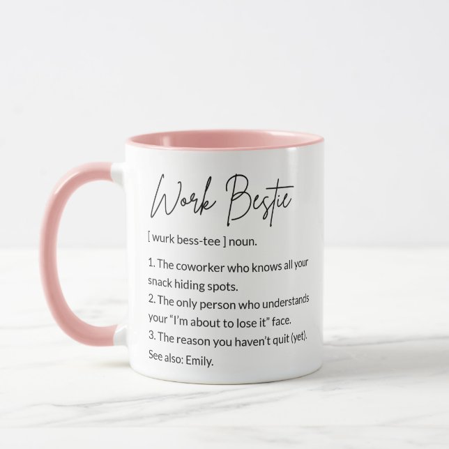 Taza Definición De Empleador De Trabajo Agradable Y Agr (Izquierda)
