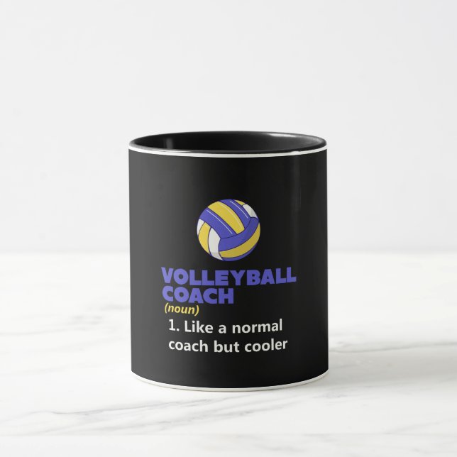 Taza Definición de entrenador de voleibol (Centro)