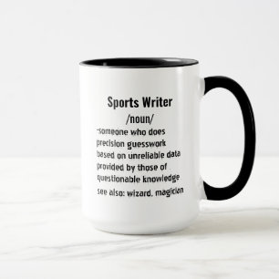 Taza Definición de escritor deportivo divertido regalos