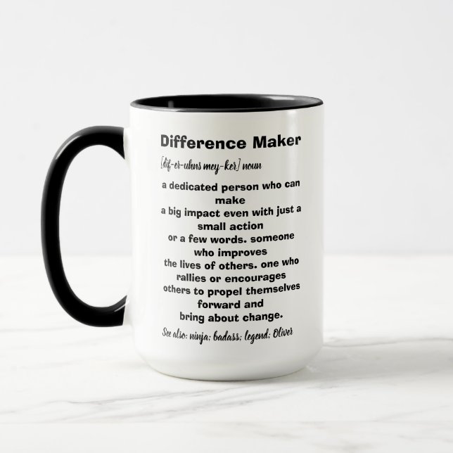 Taza Definición de generador de diferencias Inspiradora (Izquierda)