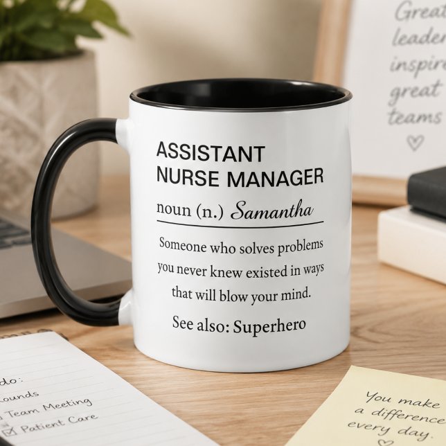 Taza Definición de Gerente de Enfermería Asistente Pers (Subido por el creador)
