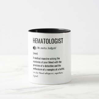 Taza Definición de hematólogo