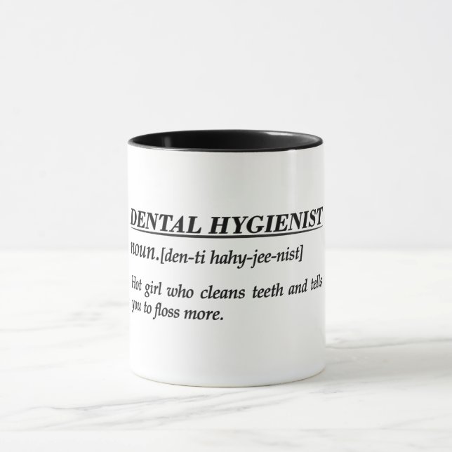 Taza Definición de higienista dental (Centro)
