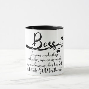 Taza Definición de jefe de mujer inspiradora