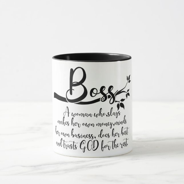 Taza Definición de jefe de mujer inspiradora (Centro)