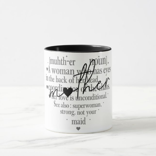 Taza Definición de madre inspiradora (Centro)