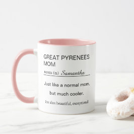 Taza Definición de Mamá de Grandes Pirineos Personaliza