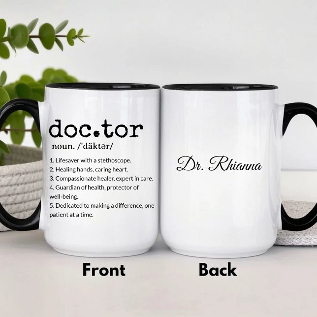 Taza Definición de médico Salvavidas con estetioscopio (Subido por el creador)