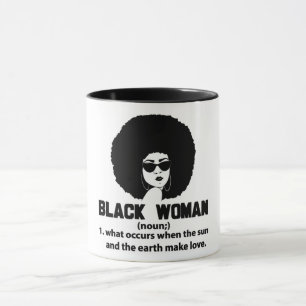 Taza Definición de mujer negra
