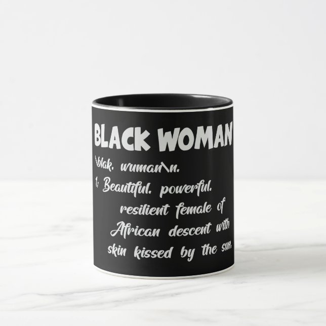 Taza Definición de mujer negra (Centro)
