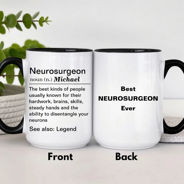 Taza Definición de Neurocirujano Personalizado (Subido por el creador)