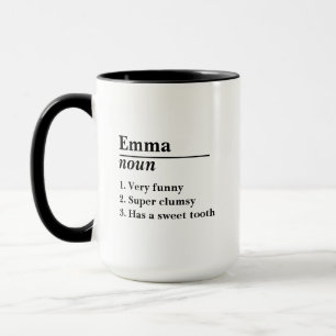 Taza Definición de nombre personalizada grabadaIdeas de