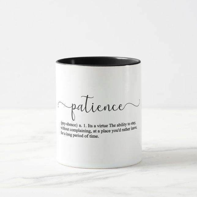 Taza Definición De Paciencia (Centro)