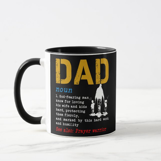 Taza Definición de padre cristiano Día DAD  (Izquierda)