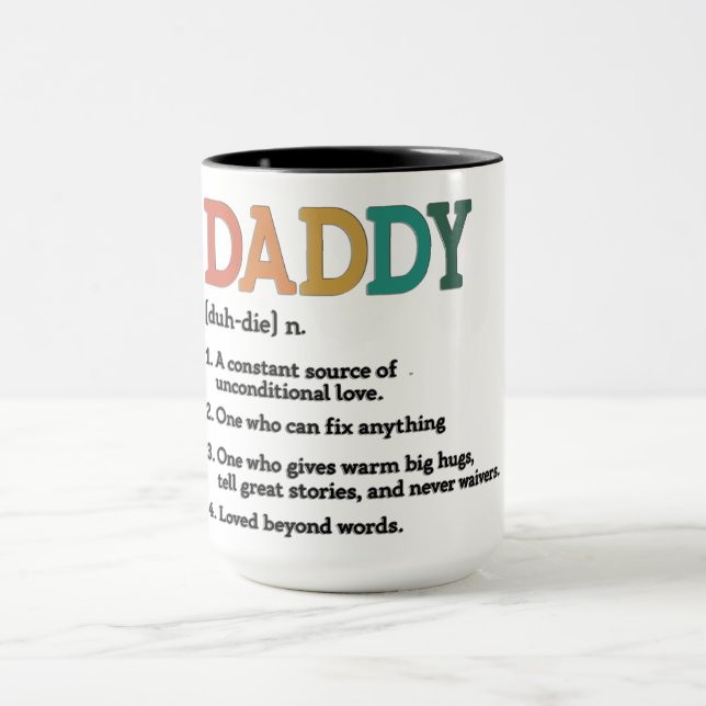 Taza Definición de Papá Adorable (Centro)