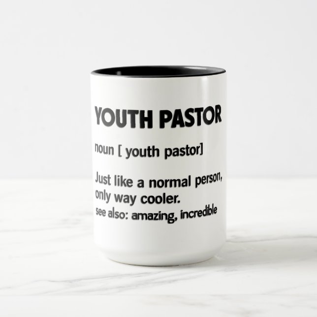 Taza Definición de pastor juvenil (Centro)