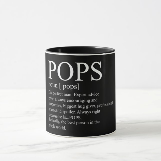 Taza Definición de Pops inspiradora (Centro)