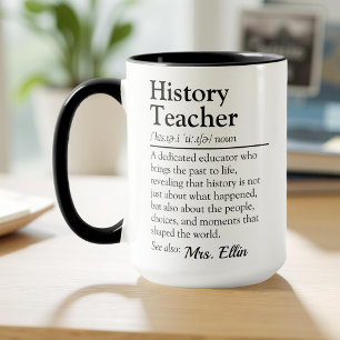 Taza Definición de profesor de historia - Apreciación d