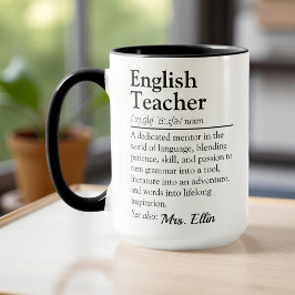 Taza Definición de profesor de inglés - Apreciación del